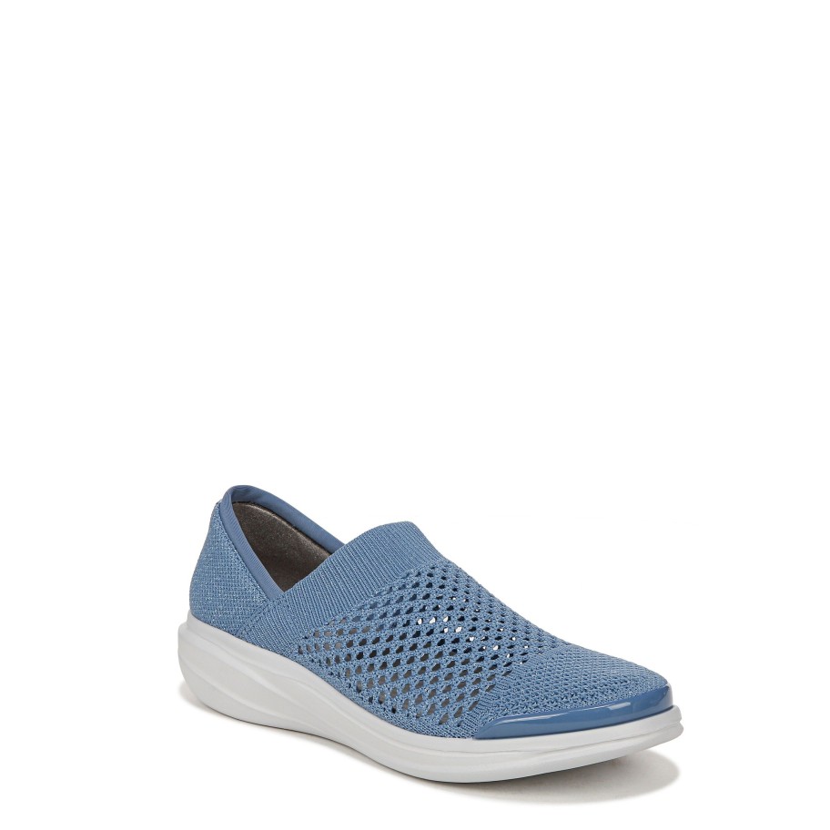 Slip Ons Bzees | Charlie Knit Slip On Blue Fabric