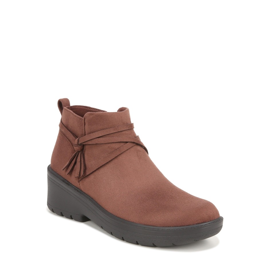 Boots Bzees | Blaine Ankle Bootie Brown Fabric