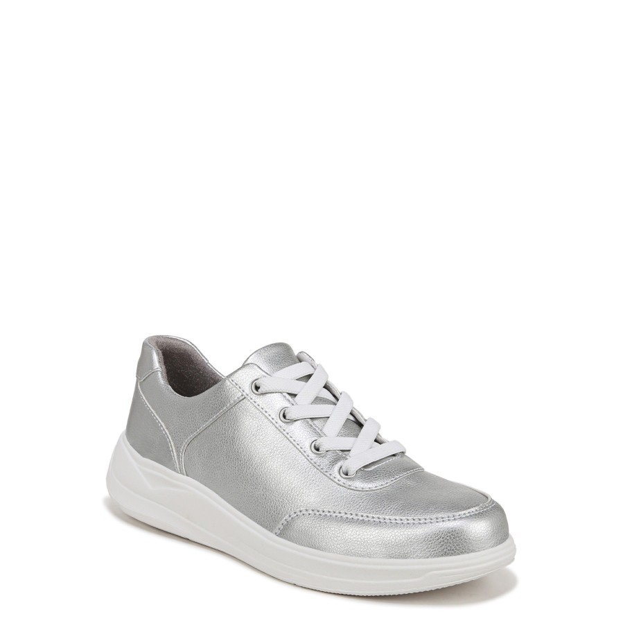 Sneakers Bzees | Times Square Slip On Silver Faux Leather