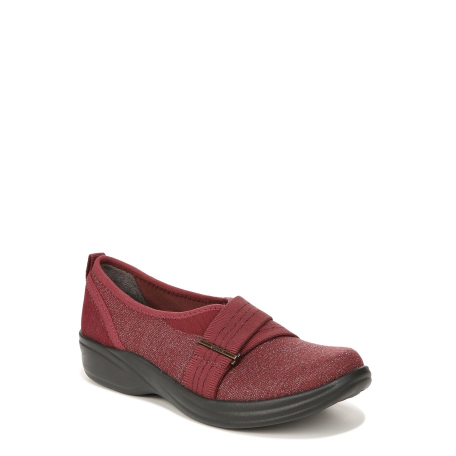 Slip Ons Bzees | Niche Iii Slip On Red Fabric