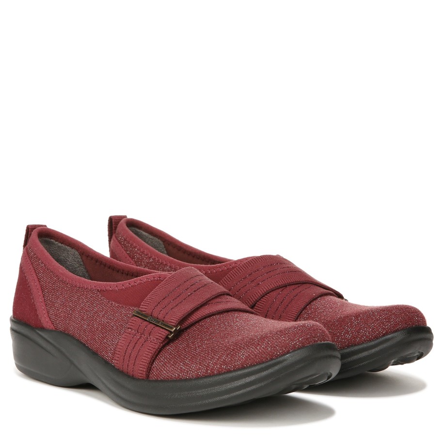 Slip Ons Bzees | Niche Iii Slip On Red Fabric