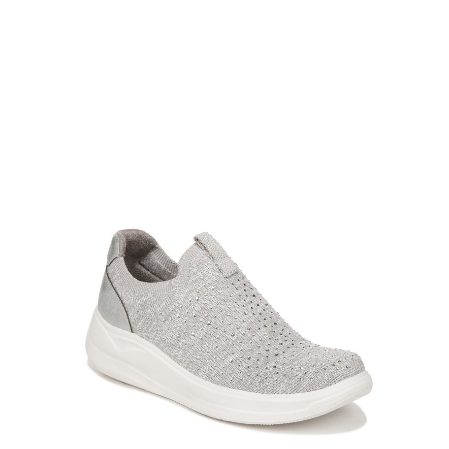 Slip Ons Bzees | Twilight Slip On Grey Fabric