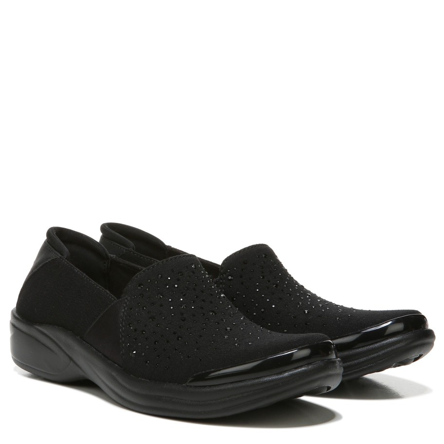 Slip Ons Bzees | Poppyseed Slip On Black Rhinestone