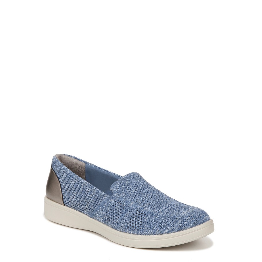 Slip Ons Bzees | Athena Slip On Blue Fabric