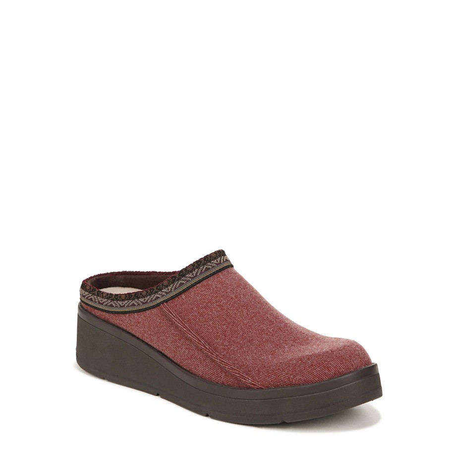 Slip Ons Bzees | Flagstaff Clog Red Fabric