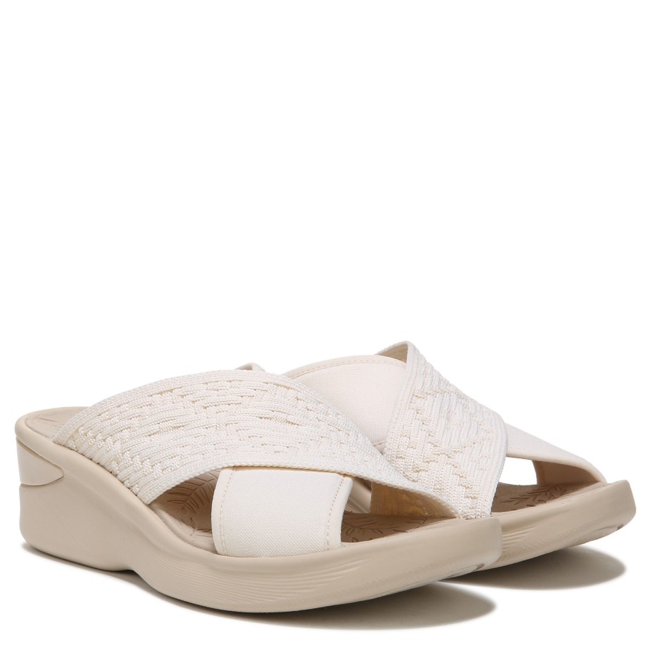 Sandals Bzees | Sundance Wedge Sandal Beige Fabric