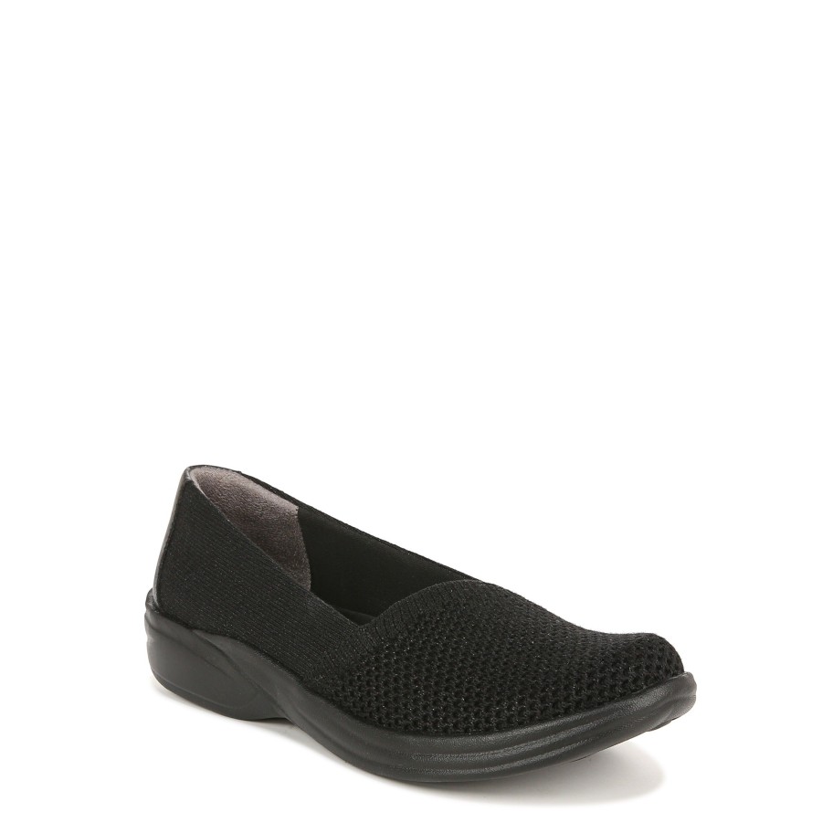 Slip Ons Bzees | Pep Talk Slip On Black Fabric