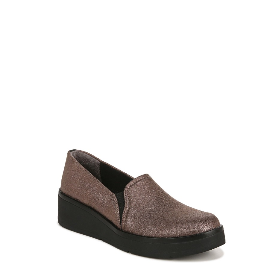 Slip Ons Bzees | Free Spirit Loafer Brown Fabric