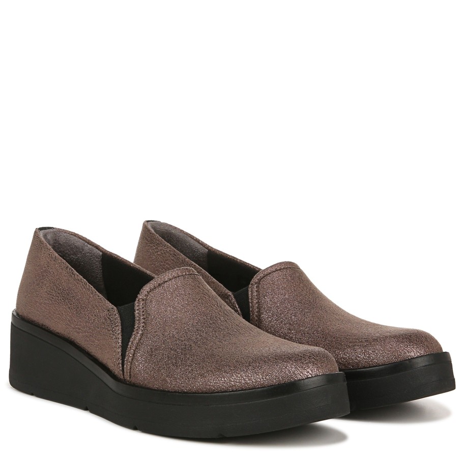 Slip Ons Bzees | Free Spirit Loafer Brown Fabric