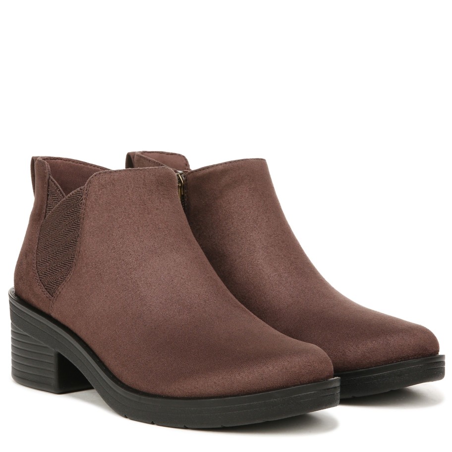 Boots Bzees | Ontario Ankle Bootie Brown Fabric