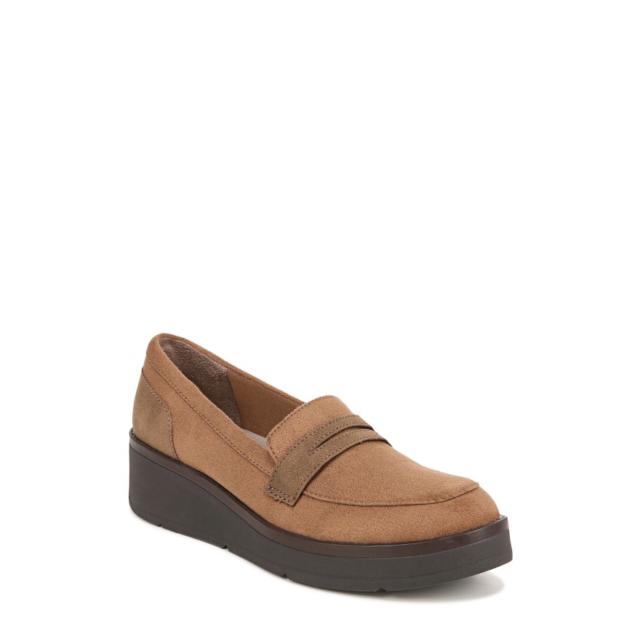 Slip Ons Bzees | Fast Track Loafer Brown Fabric