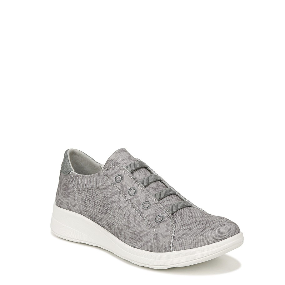 Slip Ons Bzees | Golden Knit Slip On Sneaker Grey Fabric