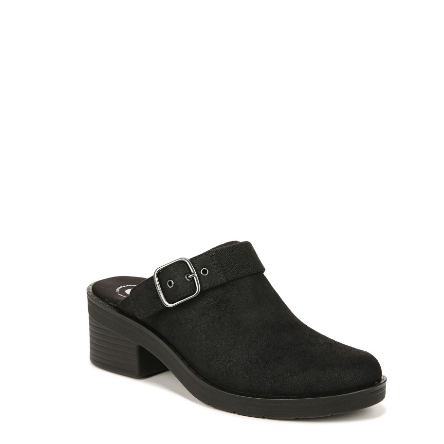 Slip Ons Bzees | Open Book Clog Black Fabric