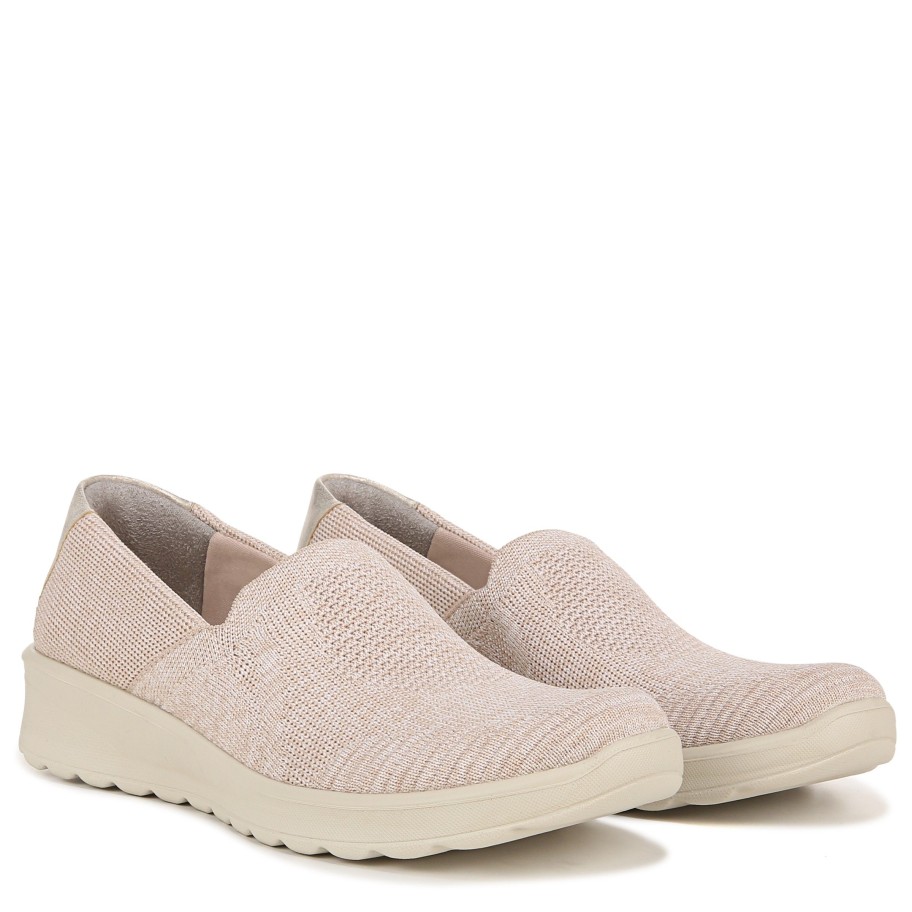 Slip Ons Bzees | Getty Slip On Beige Fabric