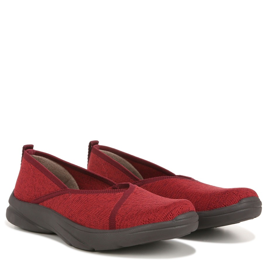 Slip Ons Bzees | Legacy Slip On Red Fabric