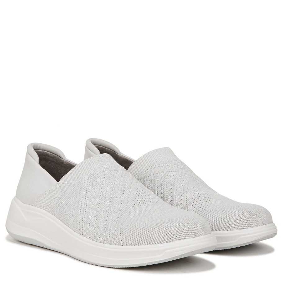 Slip Ons Bzees | Triumph Slip On Grey Fabric