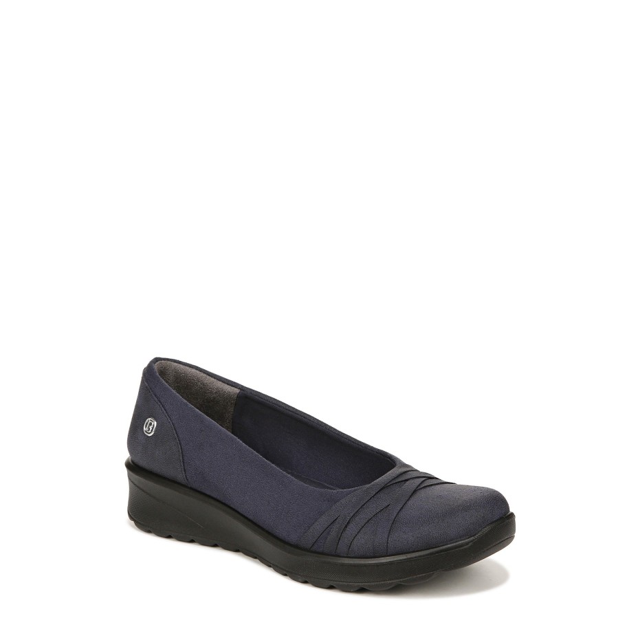 Slip Ons Bzees | Goody Slip On Navy Fabric