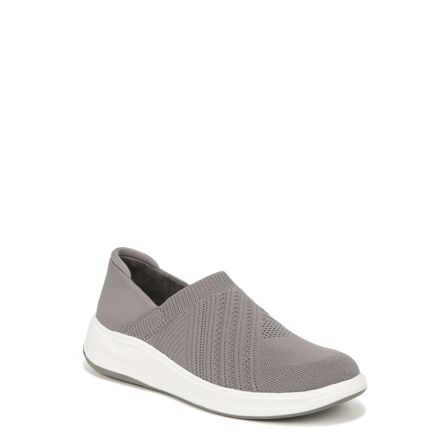 Slip Ons Bzees | Triumph Slip On Grey Fabric