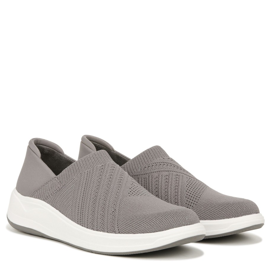 Slip Ons Bzees | Triumph Slip On Grey Fabric