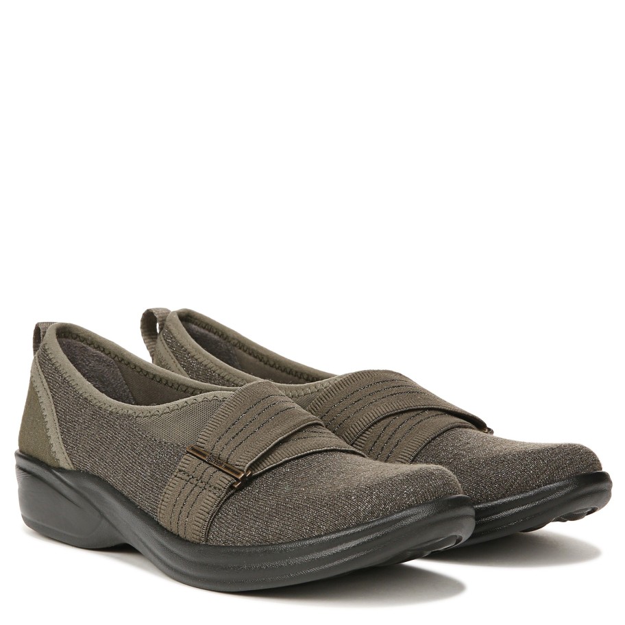 Slip Ons Bzees | Niche Iii Slip On Olive Fabric