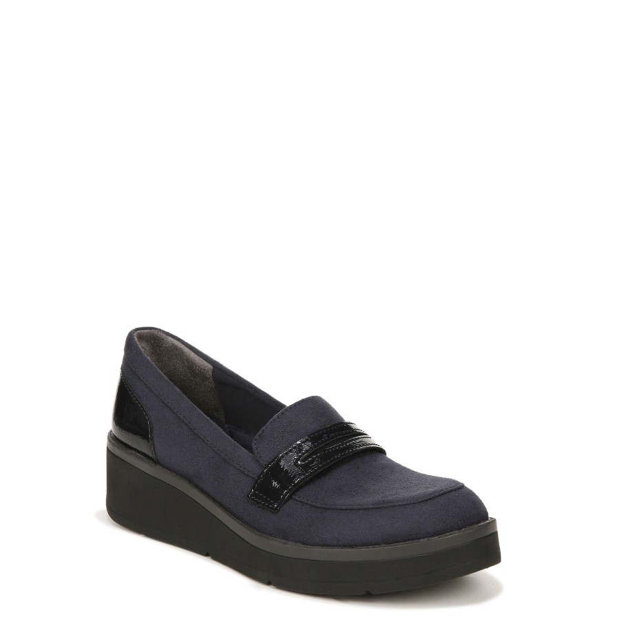 Slip Ons Bzees | Fast Track Loafer Navy Fabric