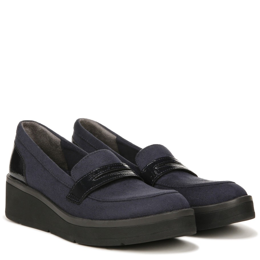 Slip Ons Bzees | Fast Track Loafer Navy Fabric