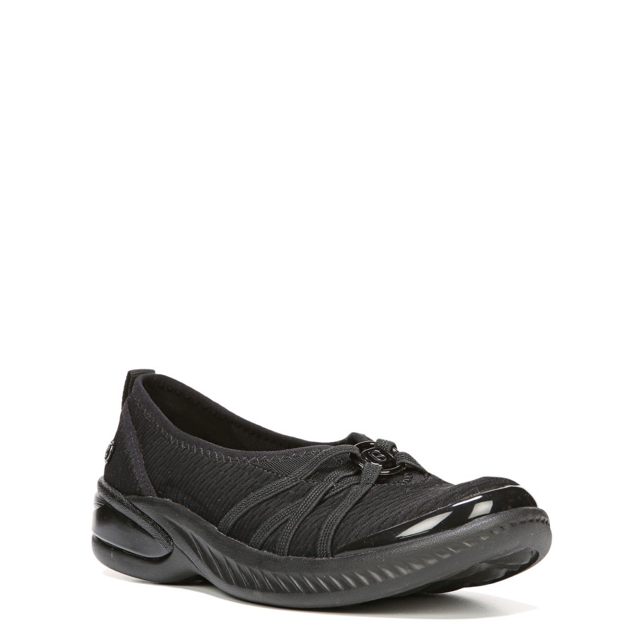 Slip Ons Bzees | Niche Slip On Black Mesh Fabric