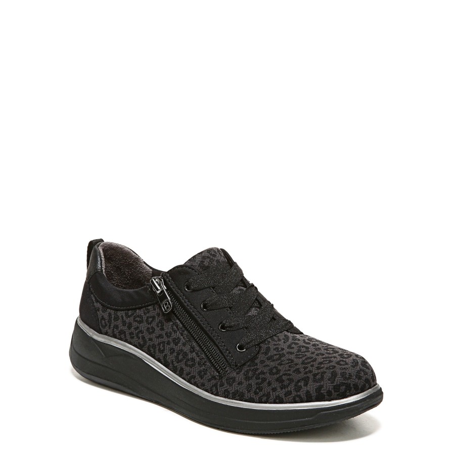 Slip Ons Bzees | Tag Along Slip On Sneaker Black Leopard Fabric