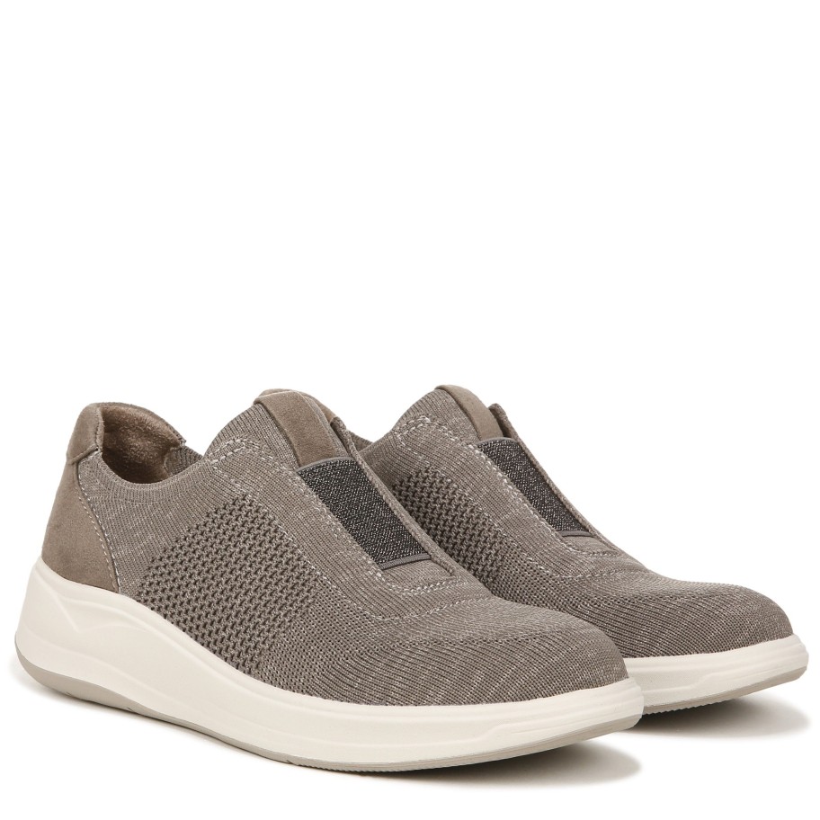 Slip Ons Bzees | Trophy Slip On Beige Fabric