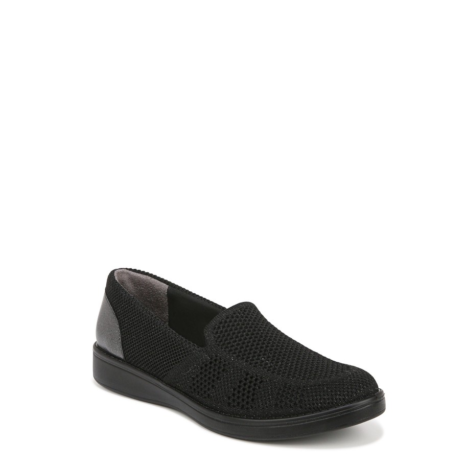 Slip Ons Bzees | Athena Slip On Black Fabric