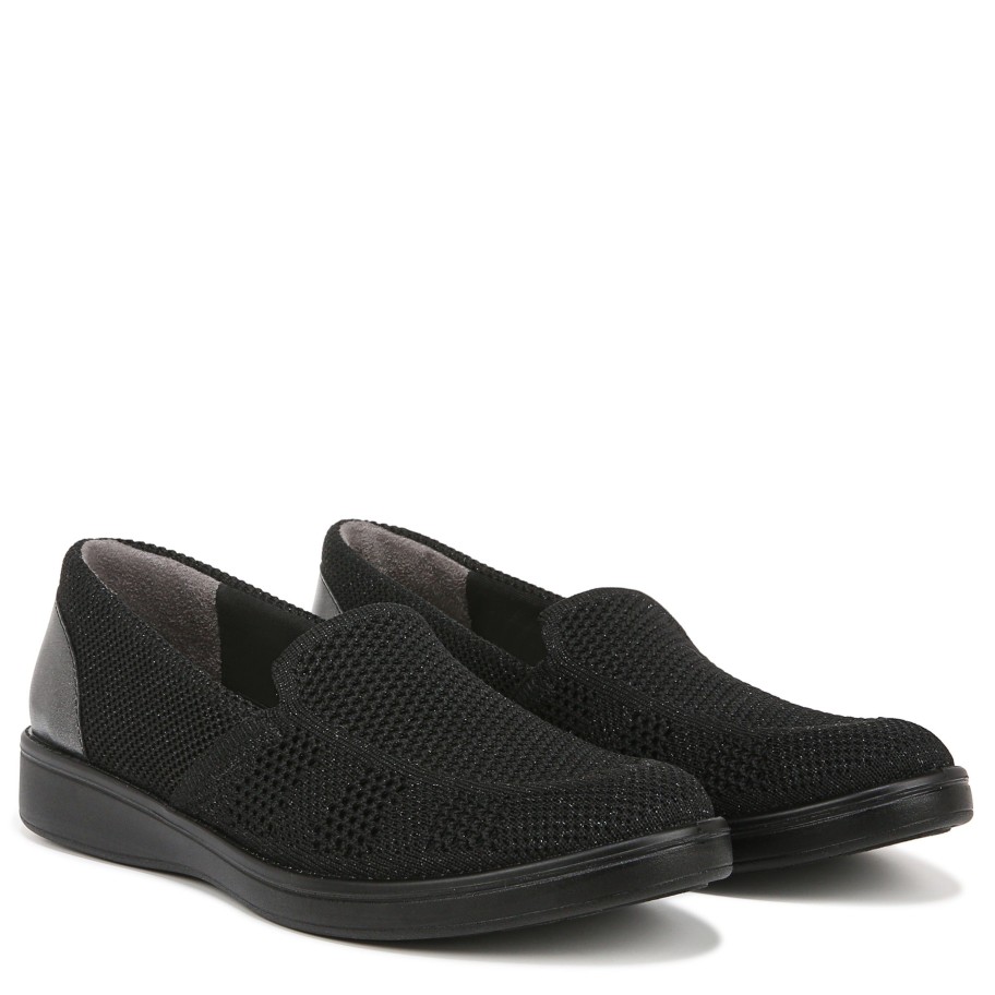 Slip Ons Bzees | Athena Slip On Black Fabric